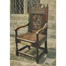 London Plague Mompesson Rector Chair Eyam Rectory Postcard