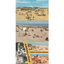 Caister On Sea Beach 3x 1970s Norfolk Postcard s