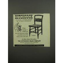 1953 Hitchcock Turtle Chair Advertisement