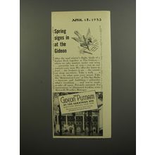 1953 The Gideon Putnam Hotel Ad - Spring signs in at the Gideon