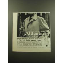 1959 Alligator Coats Ad - America's most wanted gabardine Alligator Gold Label