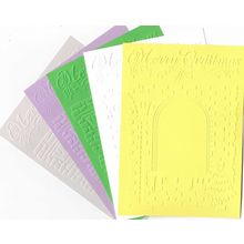 A6 Embossed Card. 10 Sheets. Christmas. Cardmaking Scrapbooking Crafts Toppers
