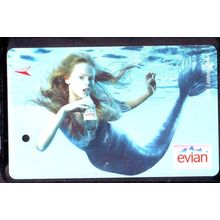 Evian Minerial Water S'pore TransitLink Train/Bus Card