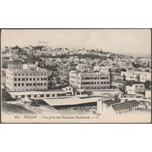 Vue Prise des Nouveaux Boulevards, Tanger, 1936 - Lévy et Neurdein CPSM LL214