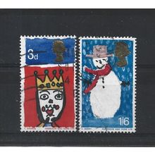 GB.Christmas.Children's Paintings set of 2.Fine Used.Jul25