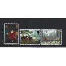 GB.British Paintings (1st series) set of 3.Fine Used.Jul25