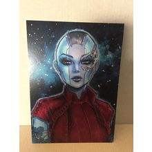 Marvel Comics Guardians of the Galaxy Nebula 5''x7'' Mini Print Signed by Artist