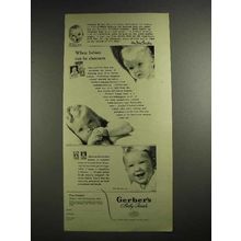 1941 Gerber's Baby Food Ad - Babies Can Be Choosers