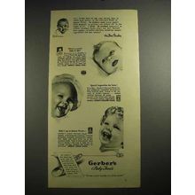 1941 Gerber's Baby Food Ad - Here's a Cereal Baby'll Like