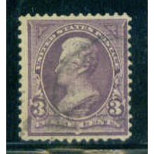 Used 268 3c Andrew Jackson Barely Clears M03528