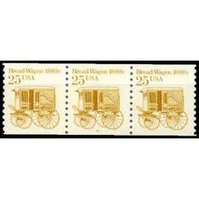 2136 25c Bread Wagon Very Fine MNH Dry Gum PNC 4/3 W1521