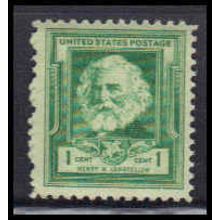 864 1c Henry Longfellow Fine MNH KA3977