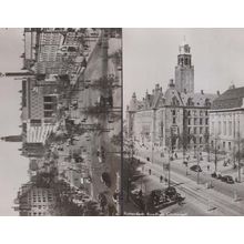 Rotterdam Raadhuis Coolsingel 2x Real Photo Holland Postcard