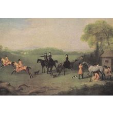 Duke and Duchess of Richmond Watching Horses Exercising George Stubbs Painting P