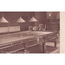 Billiards Table Room New Zealand Soldiers Club London Old Postcard