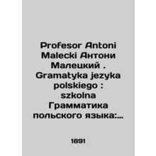 Profesor Antoni Malecki Antoni Malecki. Gramatyka jezyka polskiego: szkolna Po
