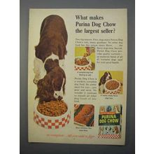 1966 Purina Dog Chow Ad - The Largest Seller