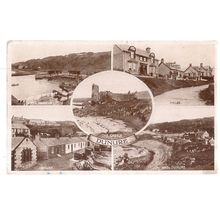 multiview, DUNURE, Ayrshire Used vintage postcard 1951 postmark A D Henderson /