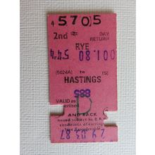 BR Rye-Hastings 2nd Day Rtn Ticket