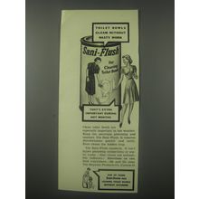1941 Sani-flush Toilet Cleaner Ad - Toilet Bowls gleam without nasty work