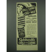 1941 Gebhardt's Chili Con Carne Ad - Chili con Carne means Chili with Meat