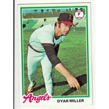 1978 Topps baseball card 239 Dyar Miller- Angels