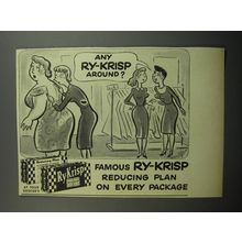 1952 Ry-Krisp Crackers Ad - Trying on Dress