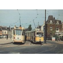 Kobenhavns Duwag 840 at Boitsfort Terminus Belgium Bus Postcard