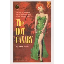 The Hot Canary Risque Sexy Singer Prostitution 1950s Book Postcard