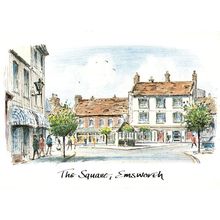 The Square Emsworth Hampshire 1980s Museum Painting Postcard