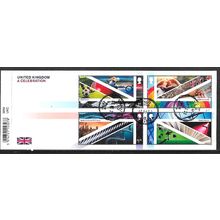 2021 United Kingdom Mini Sheet with Barcode Used HRD2-B