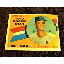 1960 Topps # 137 RC Duke Carmel St Louis Cardinals First Base 3.0 VG Condition