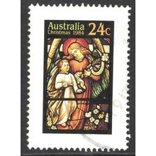 AUSTRALIA 1984: CHRISTMAS - STAINED GLASS WINDOWS - 24c USED (G7)