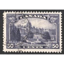 CANADA 1935 - PARLIAMENT BUILDINGS VICTORIA, BC - 50c USED (G7)
