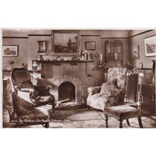 ED 183 LEE -OLD MAIDS COTTAGE - THE PARLOUR . PRINTED POSTCARD