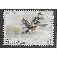 AUS 1991 $1.00 'WATERBIRDS - CHESTNUT TEAL' FINE USED (EBID68-071)