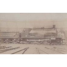 Highland Railway Loch Langhart Old Antique Rail Train Real Photo Postcard