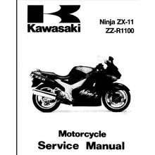 KAWASAKI ZX-11 NINJA ZZ-R1100 SERVICE MANUAL MOTORCYCLE 290 PAGES IN ENGLISH