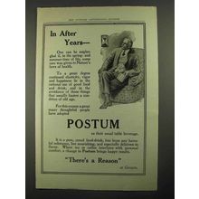 1916 Postum Drink Ad - In After Years