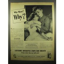 1954 Listerine Antiseptic Ad - Why Mom? Why?