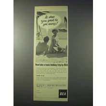 1959 BEA Airways Ad - It Does You Good To Get Away