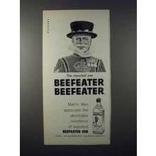 1959 Beefeater Gin Ad - The imported One
