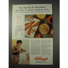 1963 Kellogg's Special K Cereal Ad - Modern Diets
