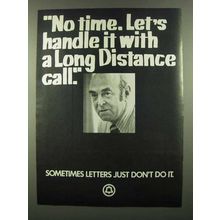 1974 Bell Telephone Ad - Handle it With Long Distance