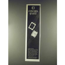 1979 Concord Quartz Watch Ad - Contrast and Texture