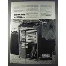 1980 Pioneer Syscom Syscom Hi-Fi System Ad - Simple