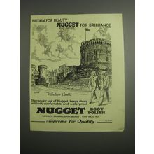 1948 Nugget Boot Polish Ad - Britain for Beauty - Windsor Castle