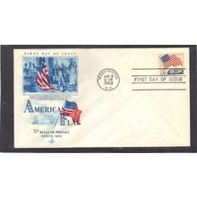 FDC Art Craft 1208 5c Flag (Cachet-U/A) CV41990