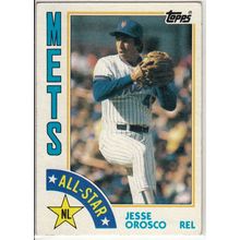 1984 Topps baseball card 396 Jesse Orosco All-Star