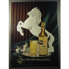 1953 White Horse Scotch Ad - Since 1746.. White Horse, of course!